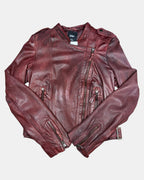 Vintage Sportsgirl Red Leather Jacket | Size 6