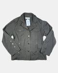 Khaki Button-Up Jacket | Size XXL - Zip Vintage