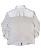 Blush Pink Leather Moto Jacket