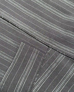 Black Striped Boxy Jacket