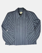 Black Striped Boxy Jacket