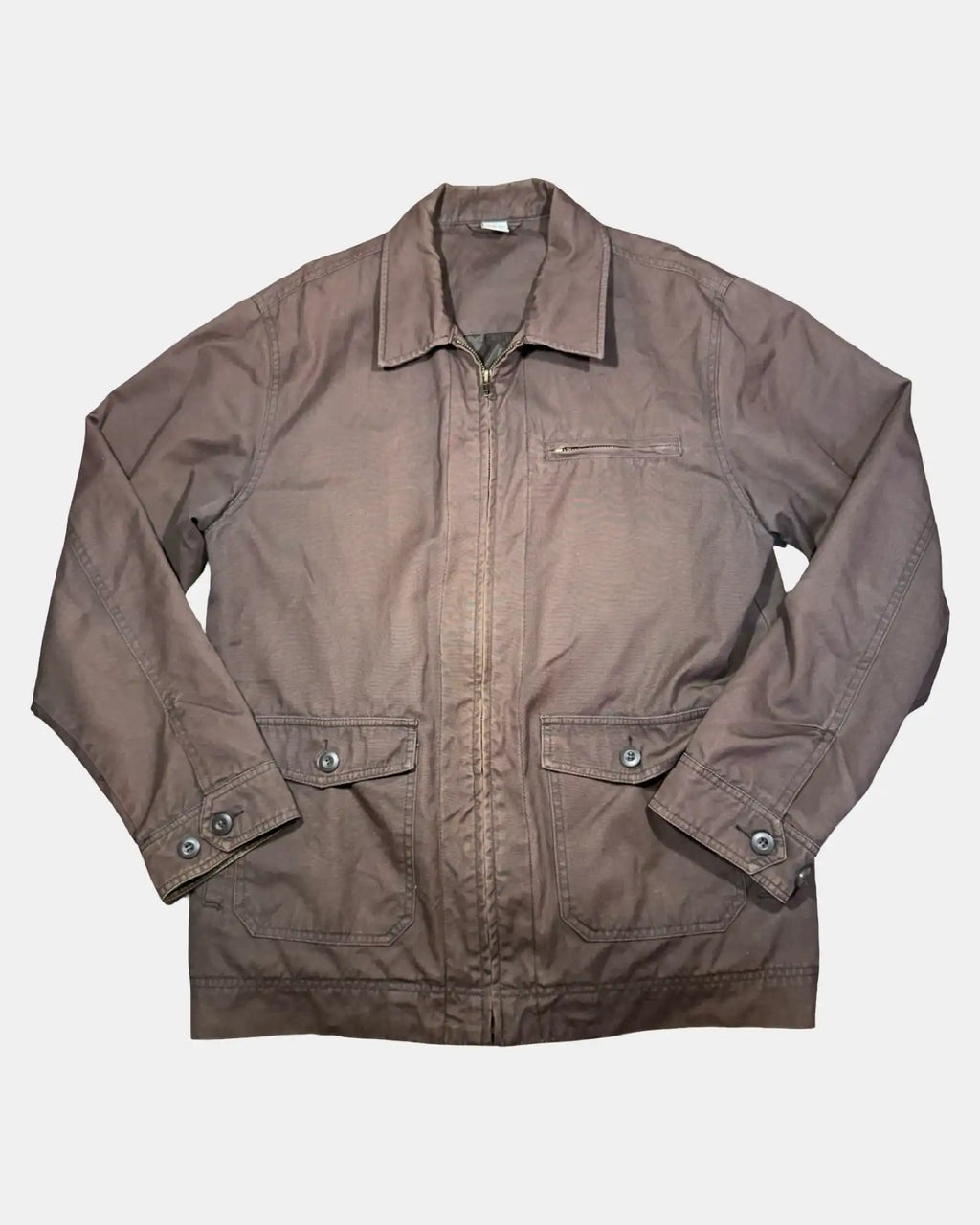 Brown Boxy Windbreaker