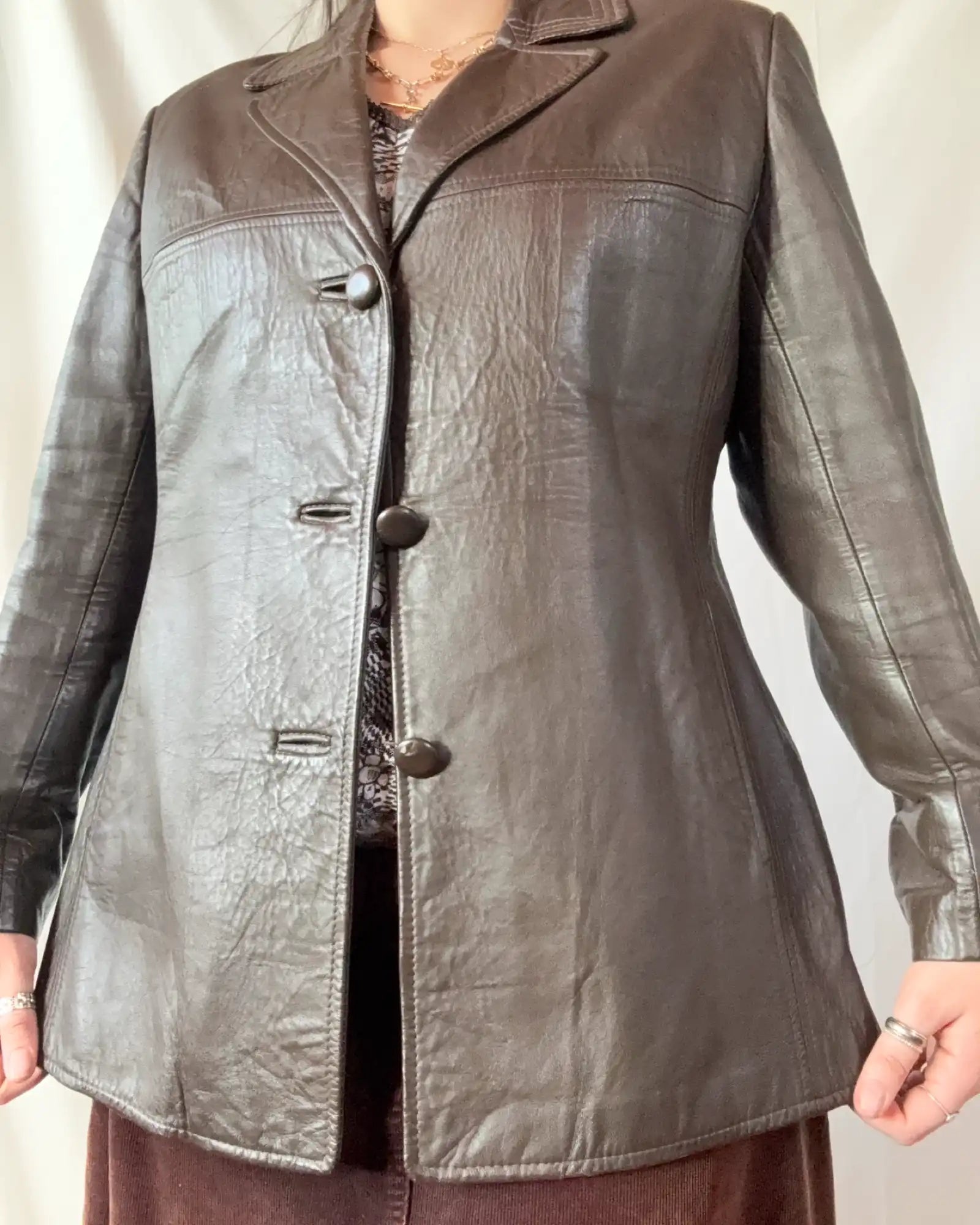 Brown Vintage Leather Jacket