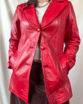 Vintage 1970s Red Leather Jacket