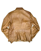 Tan Leather Motorcycle Jacket