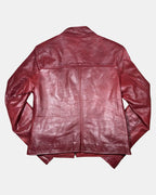 Red Leather Motorcycle Jacket