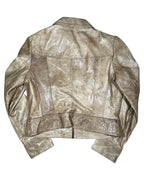 Light Brown Leather Motorcycle Jacket