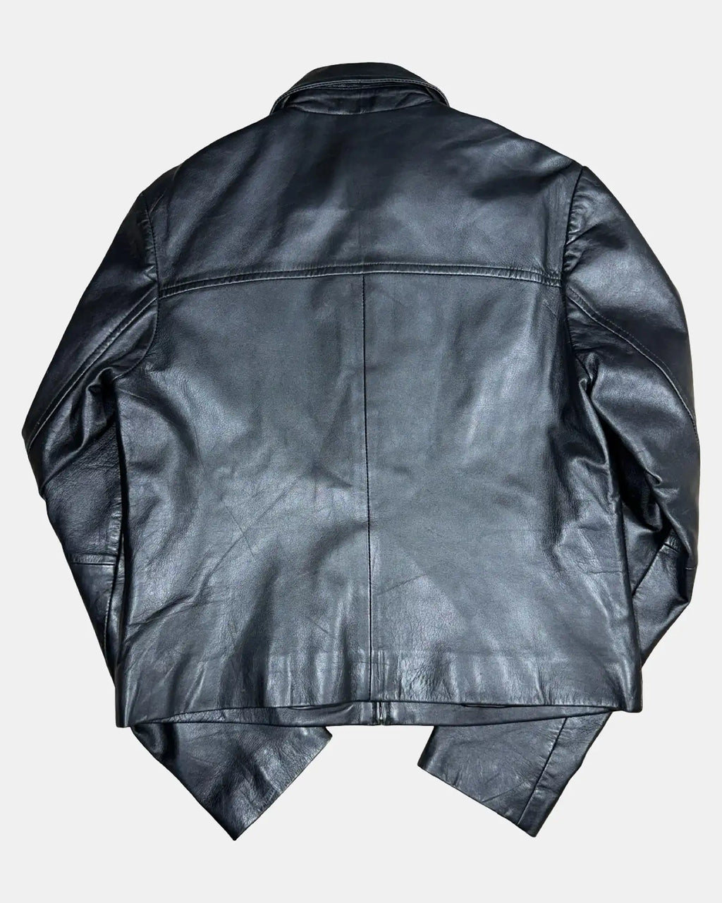 Black Leather Fitted Jacket
