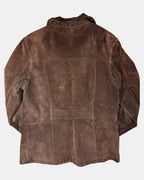 Brown Suede Leather Soft Coat