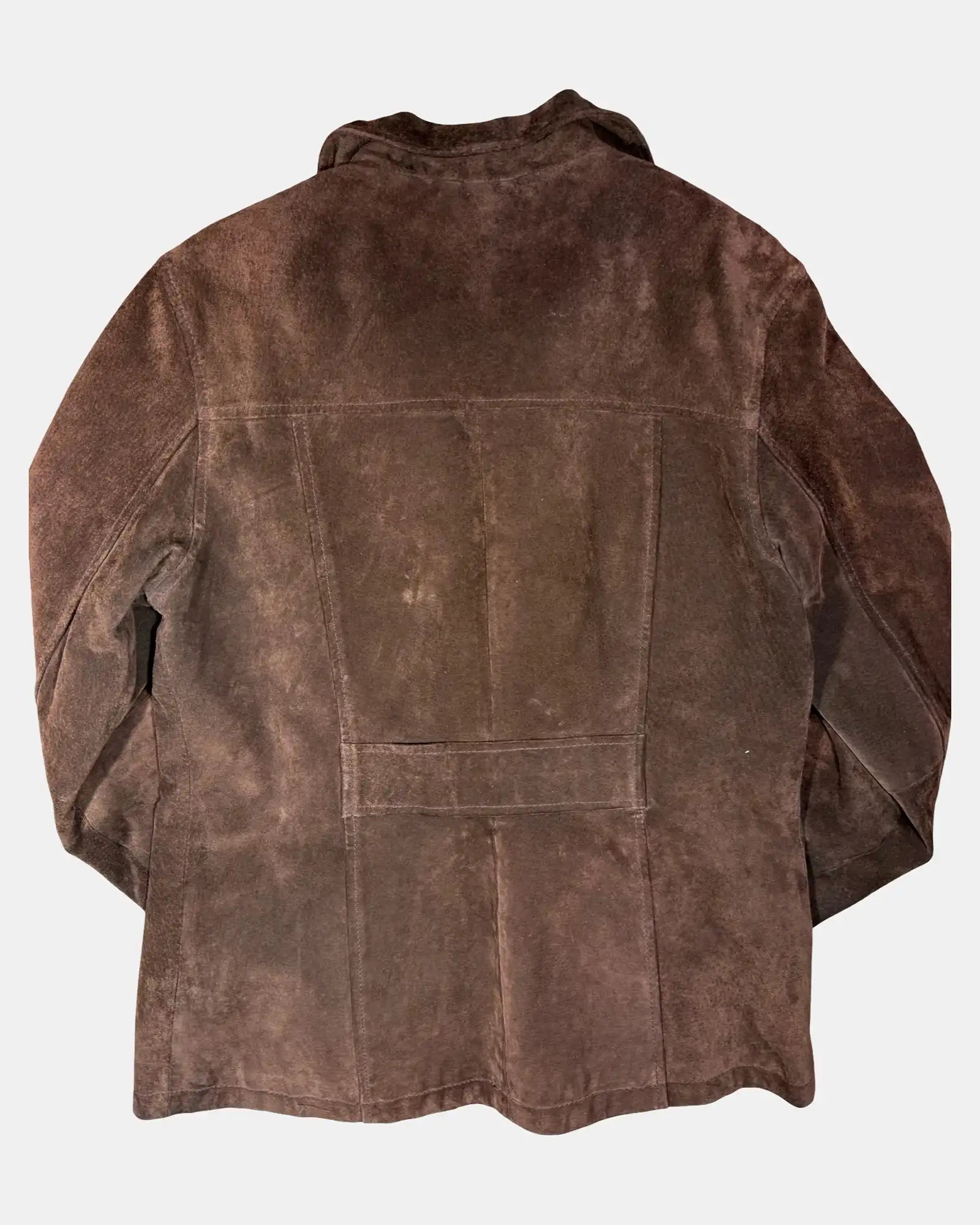 Brown Suede Leather Soft Coat