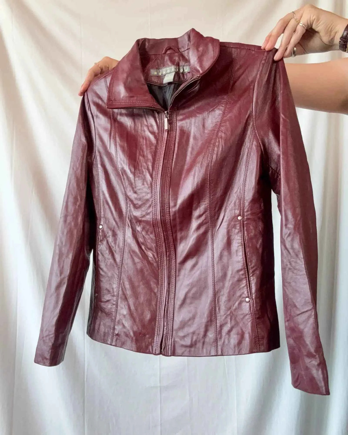 Burgundy Leather Jacket