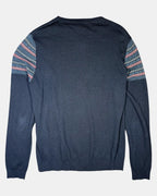 Oxford Patterned Knit Blue Jumper