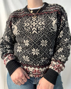 Black Winter Knit Jumper