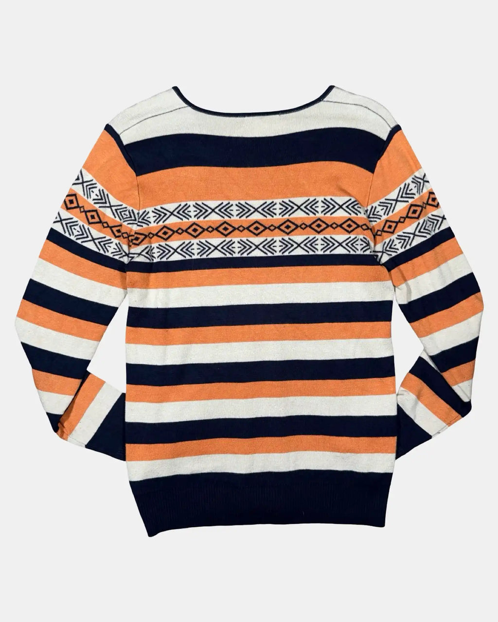 Blue and Orange Knit Jumper