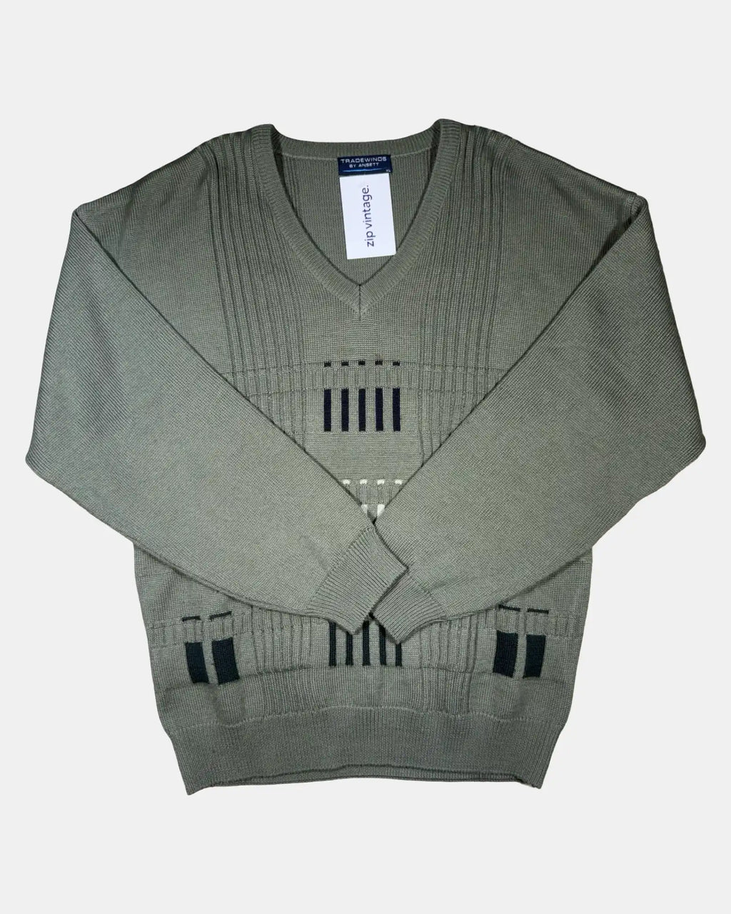 Green Patterned knit jumper