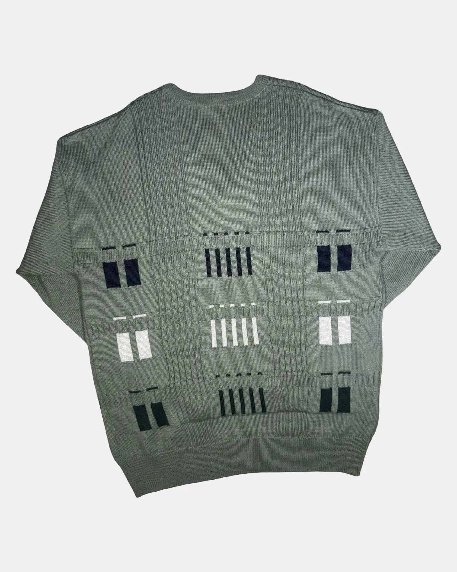 Green Patterned knit jumper