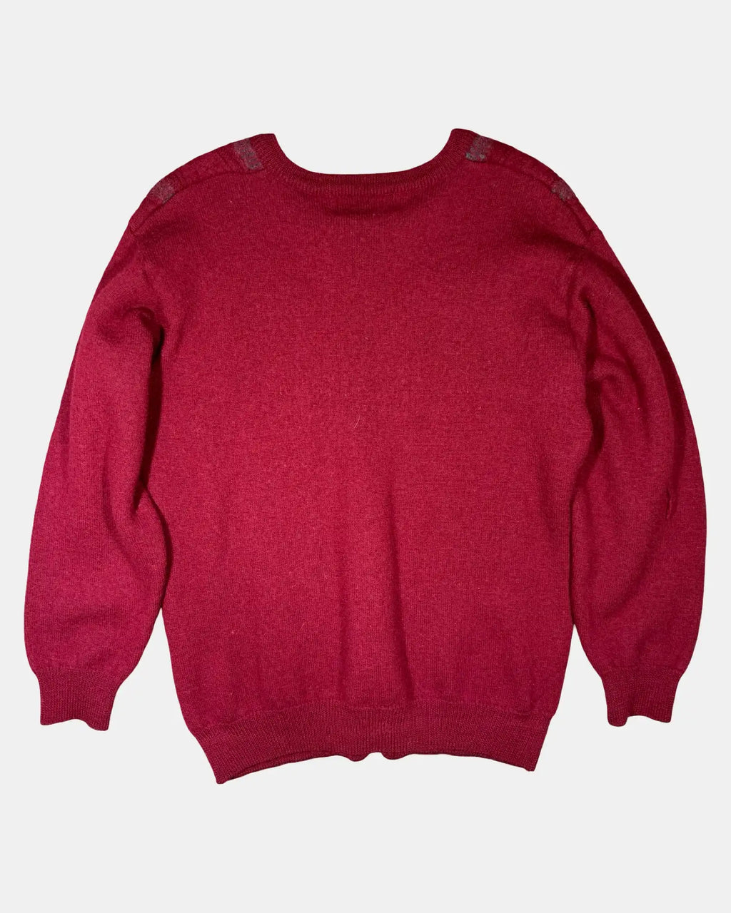 Red Heavy Pure Wool Jumper