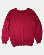 Red Heavy Pure Wool Jumper