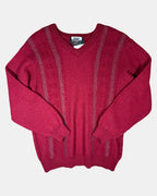 Red Heavy Pure Wool Jumper