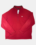 Red Quarter Zip Polo Jumper