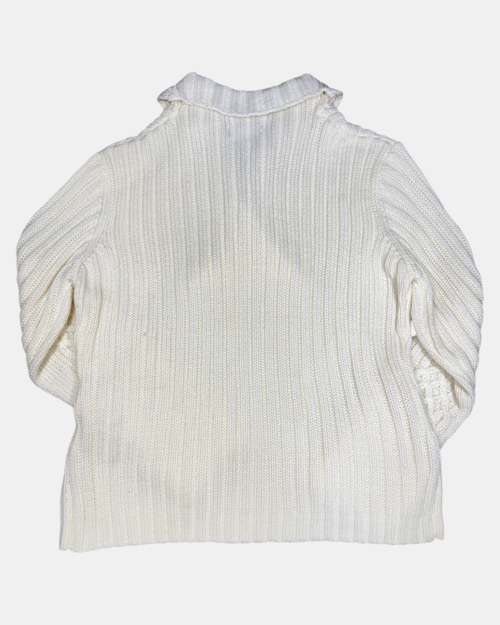Cream Knit Wrap Jumper | Est. Size 10-12