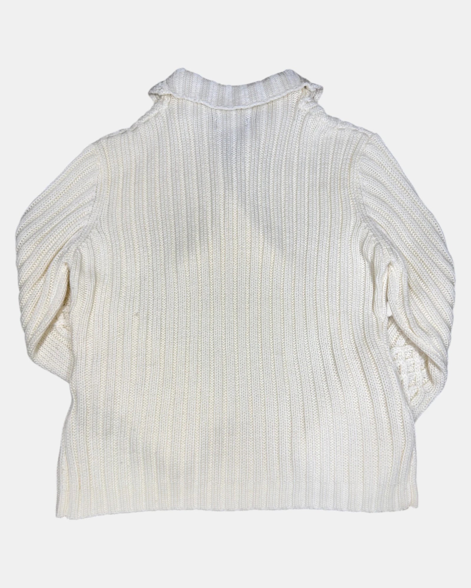 Cream Knit Wrap Jumper | Est. Size 10-12