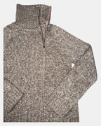 Brown and Pink Mock Neck Jumper | Est. Size 10-12
