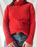 2000s Orange Knit Sweater