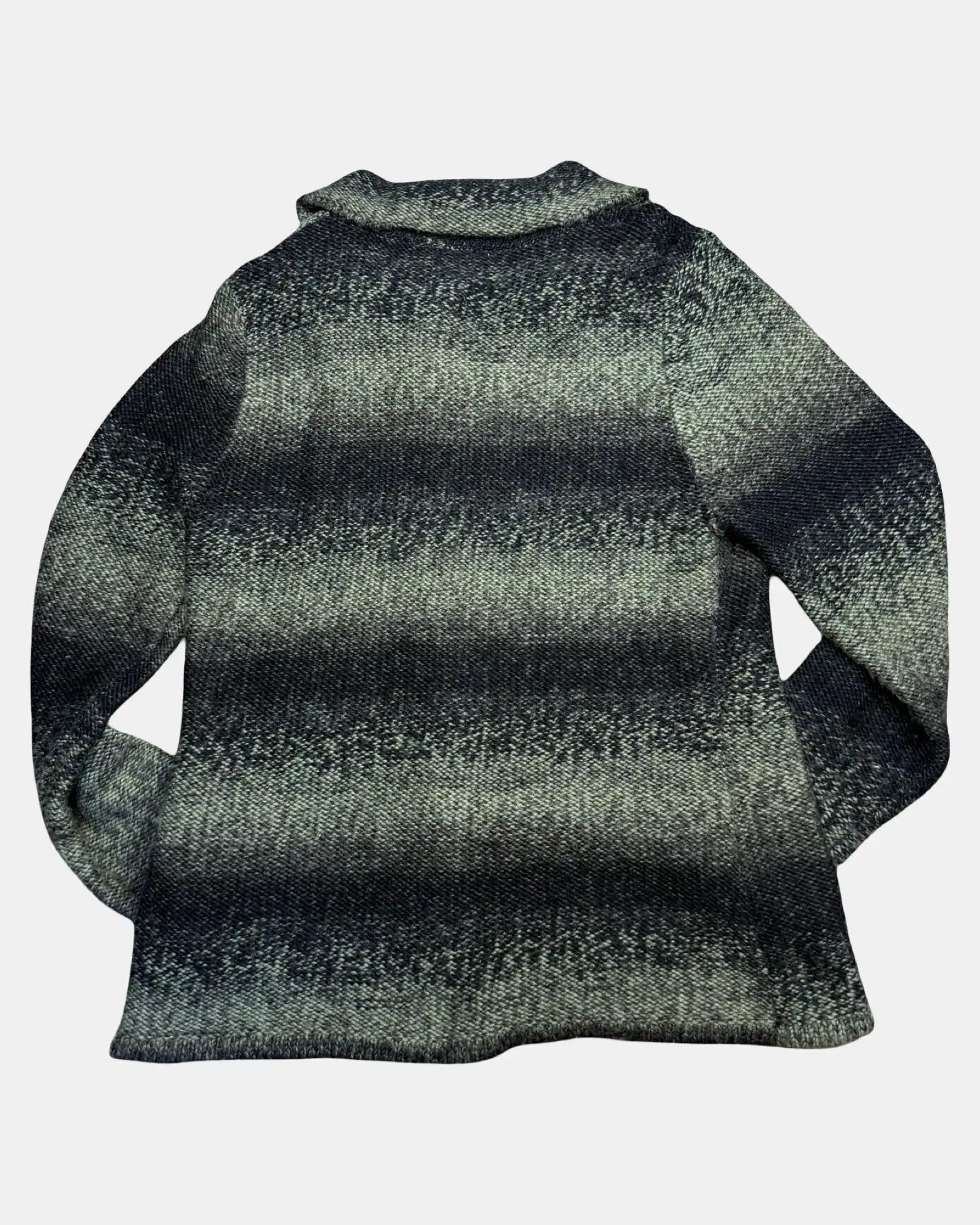 Black and Green Knit Jumper