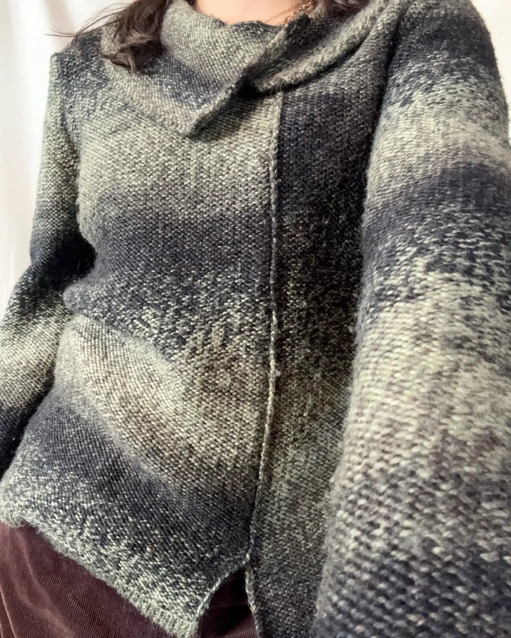 Black and Green Knit Jumper