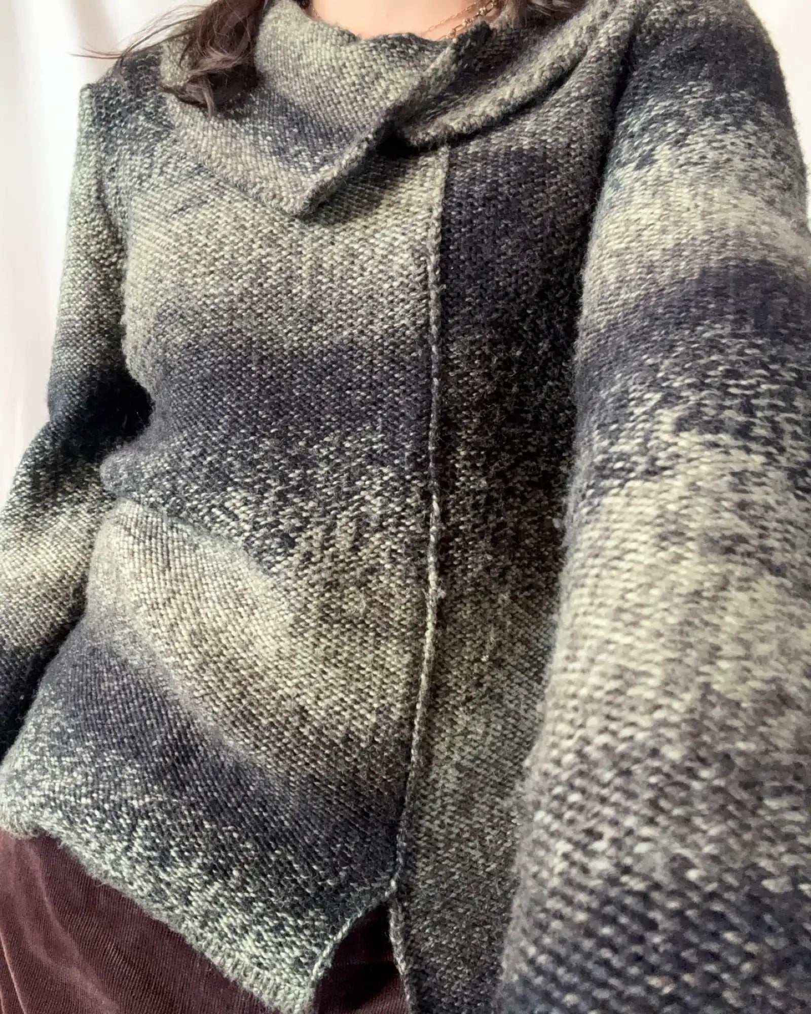 Black and Green Knit Jumper