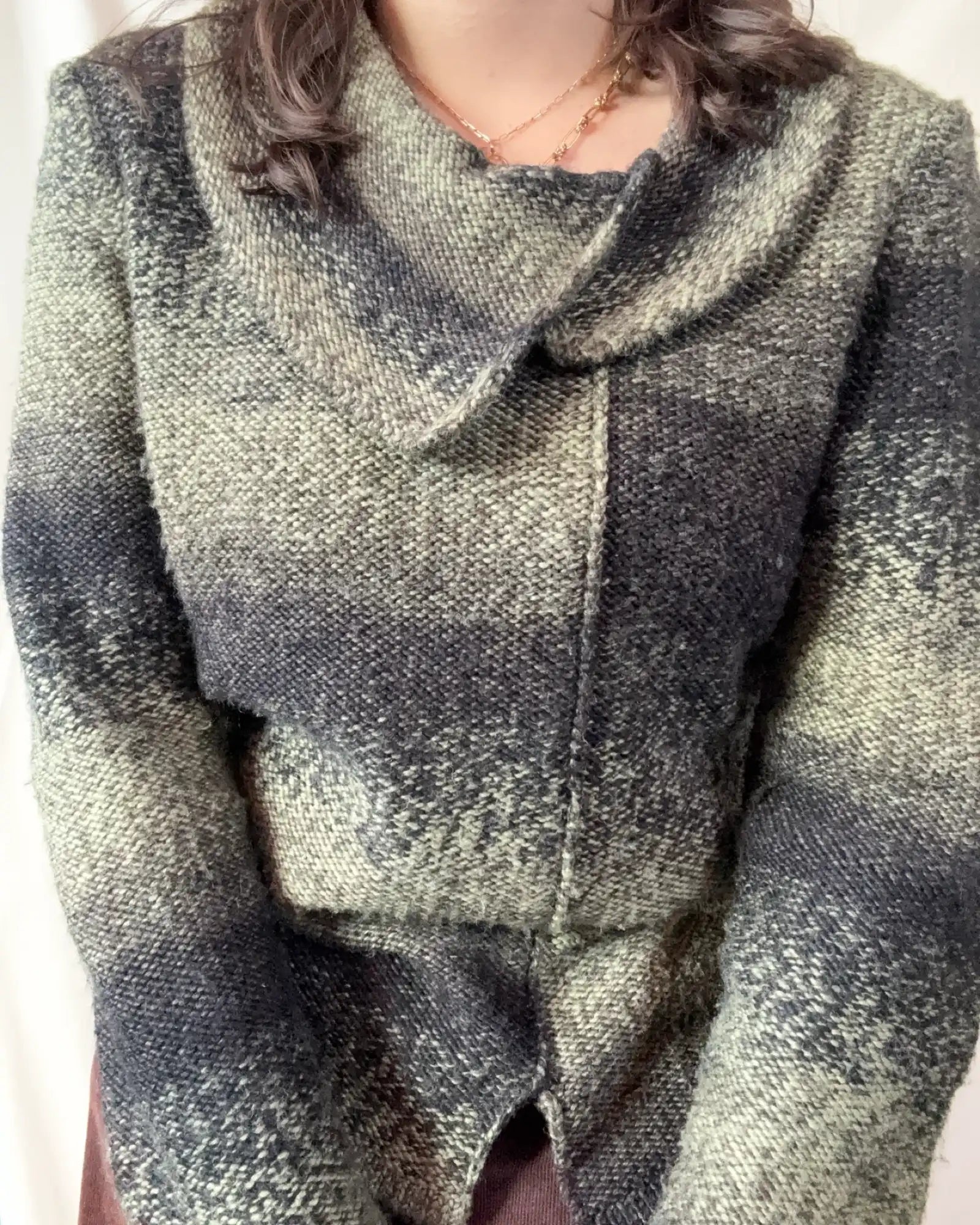 Black and Green Knit Jumper