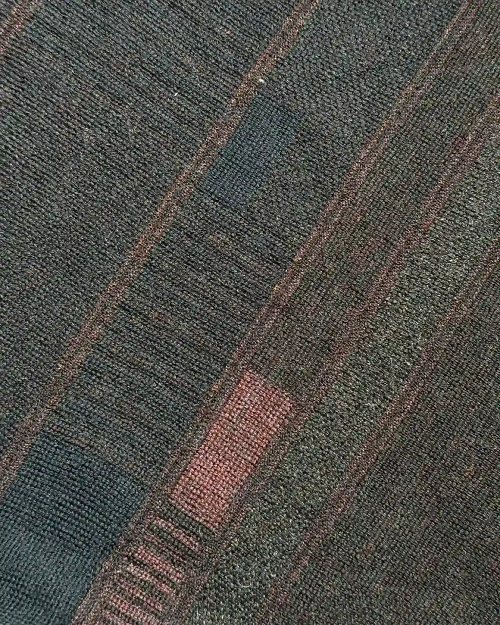 Brown, Blue and Pink Knit Jumper