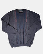 Brown, Blue and Pink Knit Jumper
