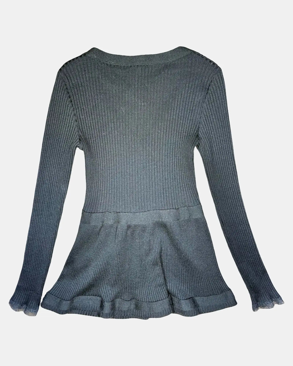 Black Long Knit Cardigan