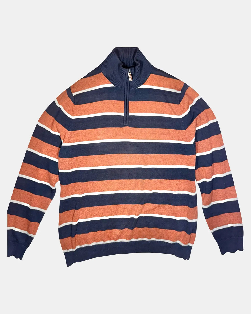 Orange Blue and White Quarter Zip