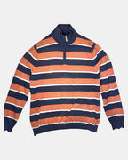 Orange Blue and White Quarter Zip