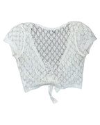White VIntage 2000s CKM Cardigan