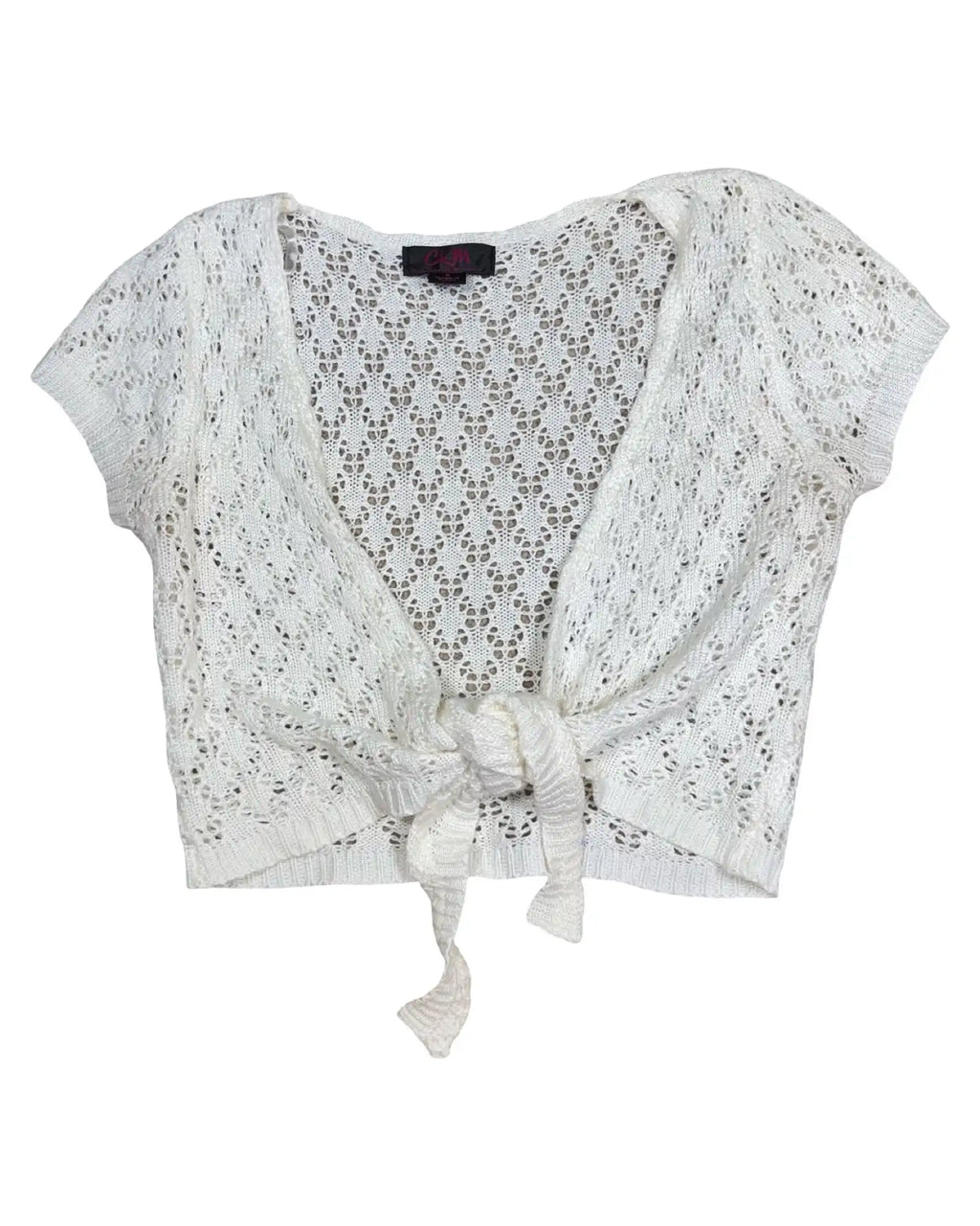 White VIntage 2000s CKM Cardigan