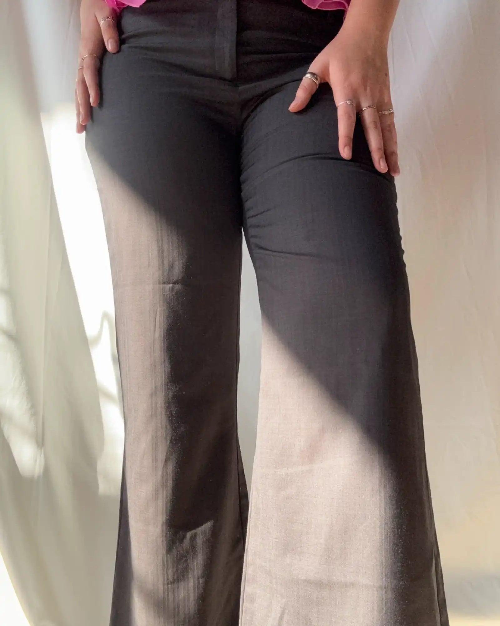 Dark Grey Wide Leg Pants