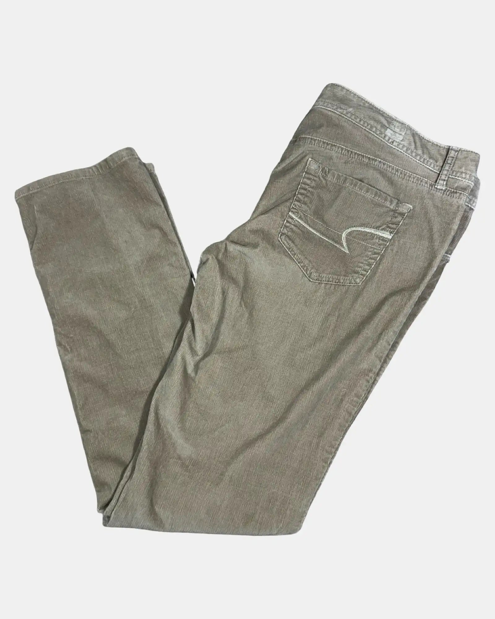 Brown Cord 90s Style Pants