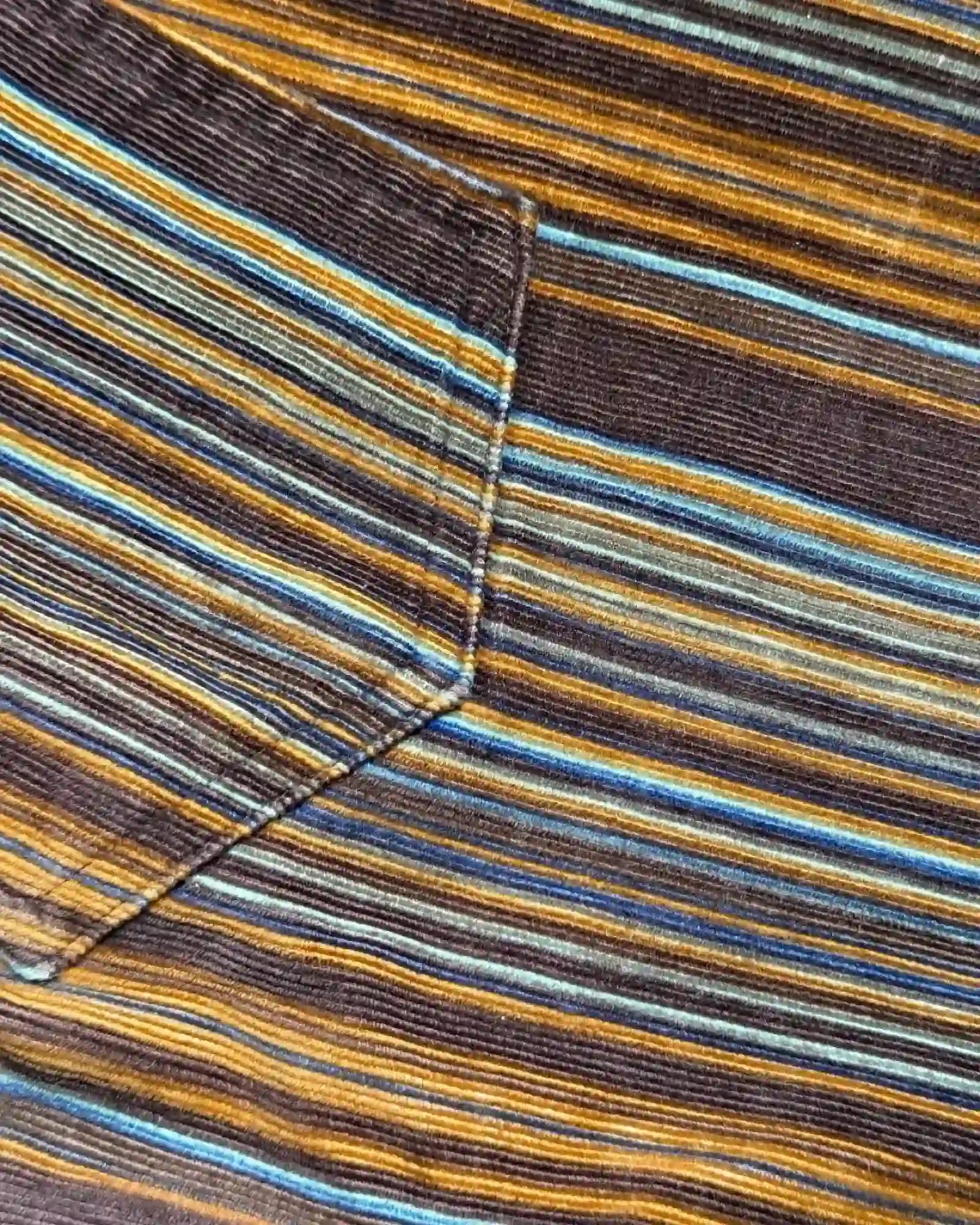 Colourful Striped Vintage 70s Style Corduroy Pants