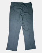 Grey Wide Leg Pants with Black Stripes
