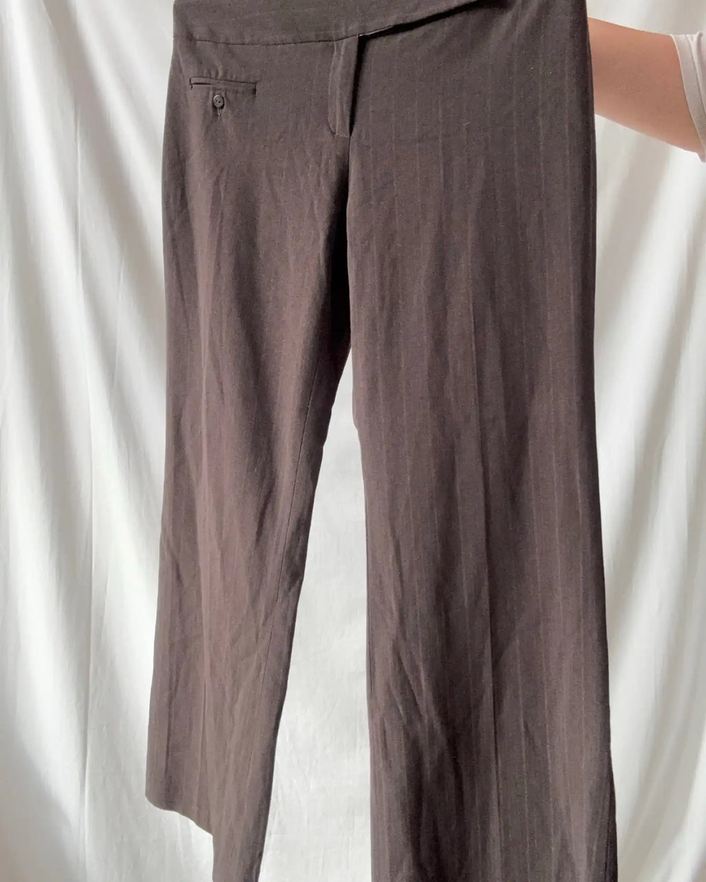 Pinstripe Wide Leg Pants