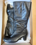 90s Black Leather Boots