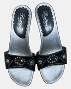 Y2K Italian Metalic Mules