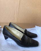 Black Heel Mary Jane Style Shoes