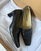 Black Heel Mary Jane Style Shoes