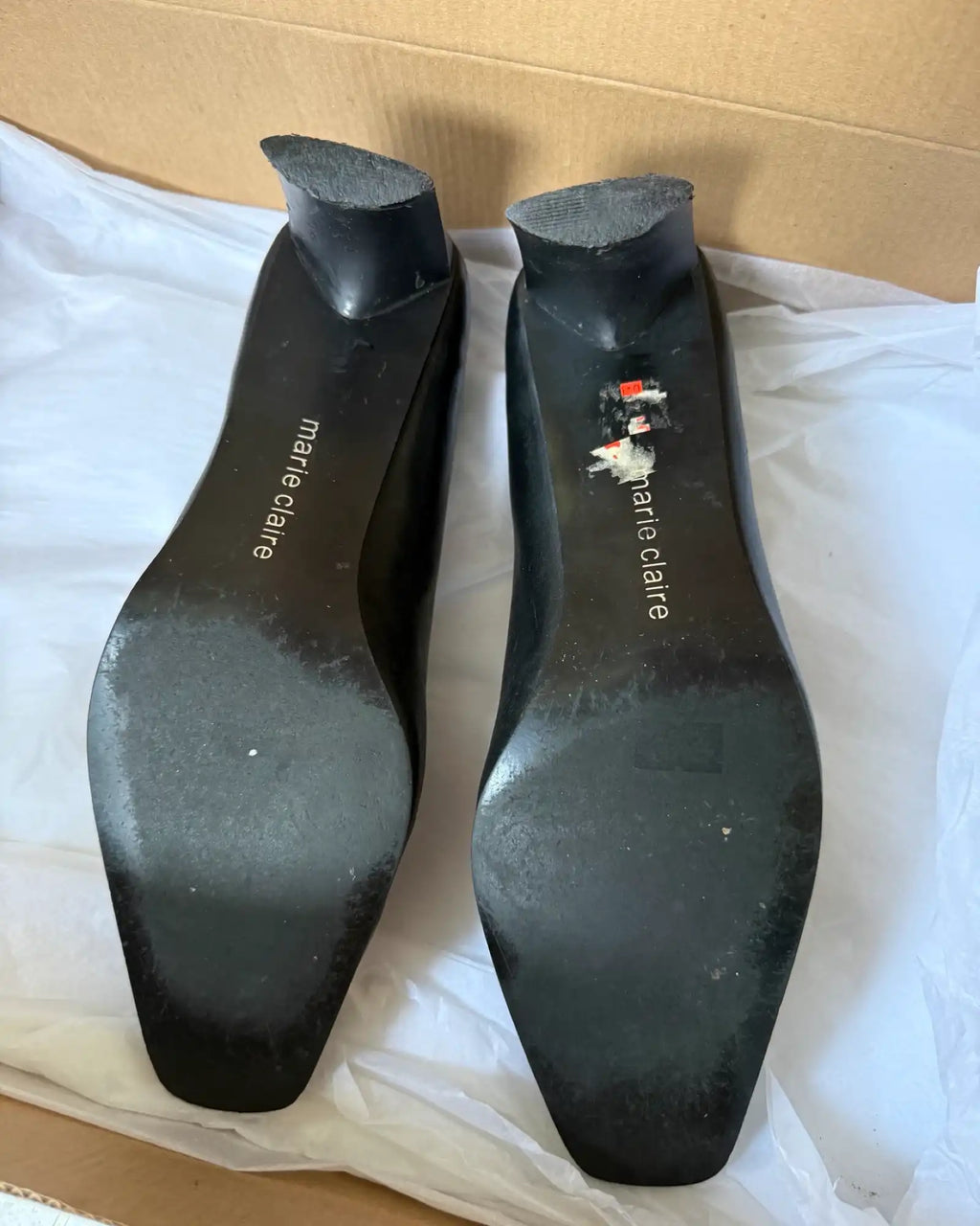 Black Heel Mary Jane Style Shoes