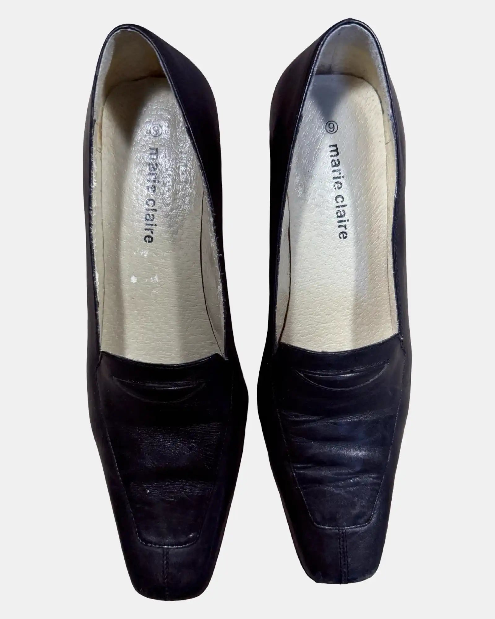 Black Heel Mary Jane Style Shoes